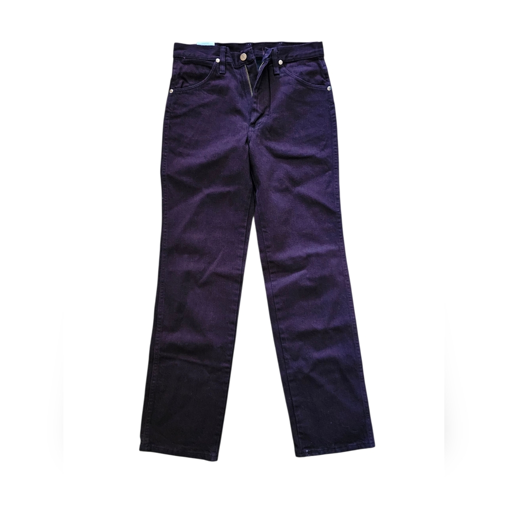Burgundy Wine Red Wrangler Slim Leg Cowboy Cut Jeans